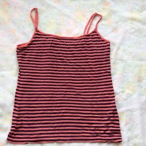Loft Womens Stripped Blue & orange sleeveless Camisole Size S